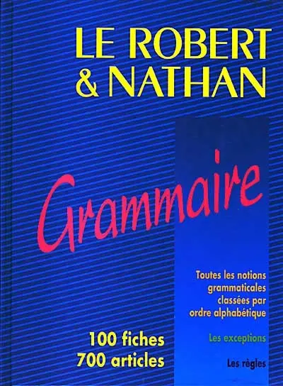 Le Robert et Nathan grammaire