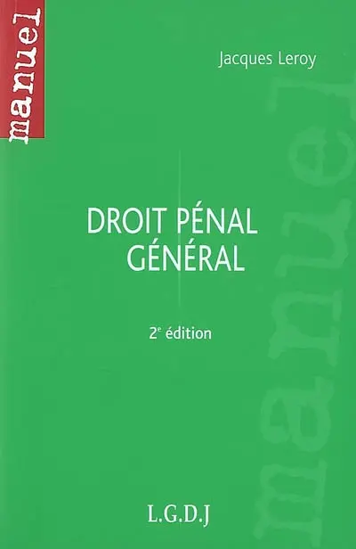 Droit pénal général