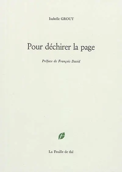 Pour déchirer la page