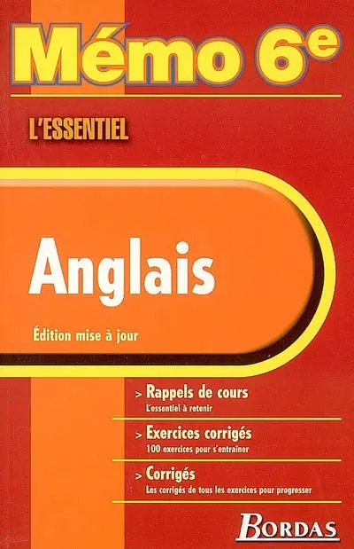 Anglais : rappels de cours, exercices, corrigés