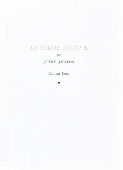 La Sortie d'Egypte