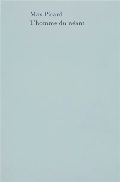 L'homme du néant