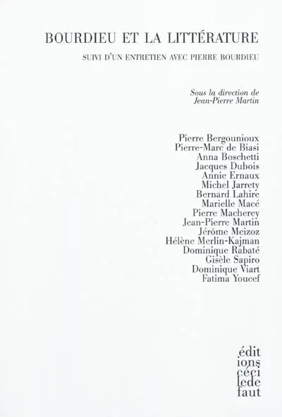 Bourdieu et la littérature