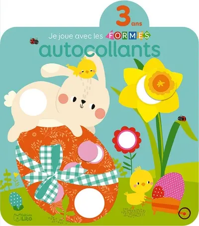 Je joue avec les formes, autocollants : Pâques : 3 ans