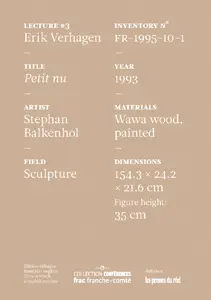 Stephan Balkenhol : petit nu