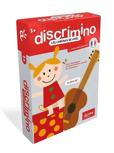 Les cadeaux de Noël : pour développer sa discrimination visuelle en s'amusant, 12 jeux en 1 : 3 +