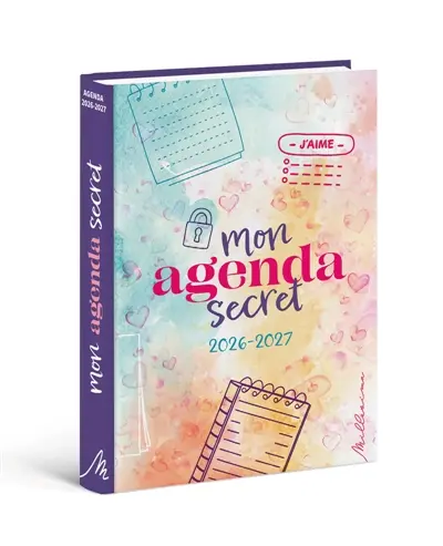 Agenda scolaire 2026-2027 Mon agenda secret