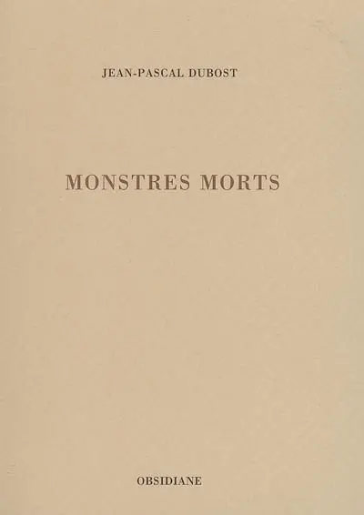Monstres morts