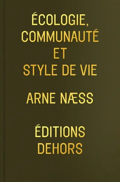 Ecologie, communauté et style de vie