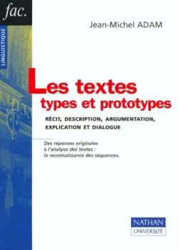 Les textes, types et prototypes : récit, description, argumentation, explication et dialogue