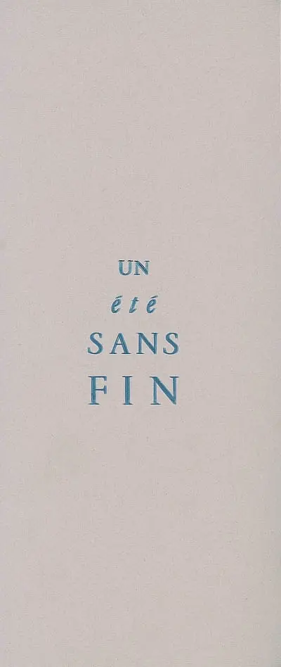 Un été sans fin