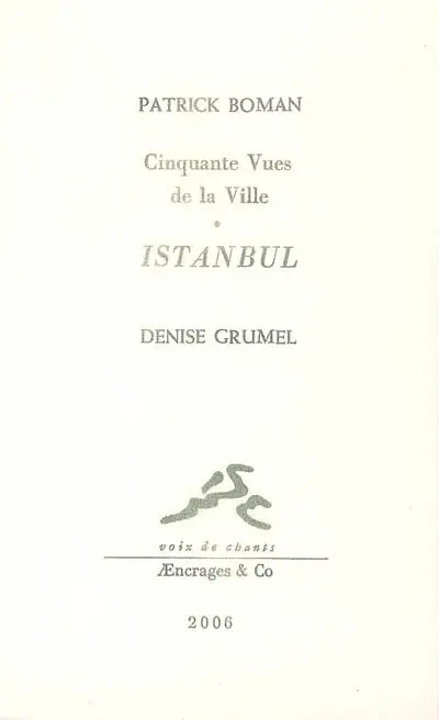 Istanbul : cinquante vues de la ville