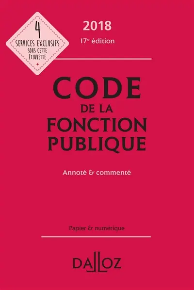 Code de la fonction publique 2018