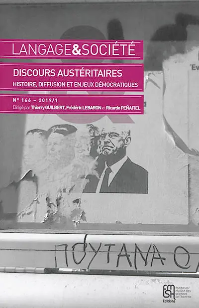 Langage et société, n° 166. Discours austéritaires : histoire, diffusion et enjeux démocratiques
