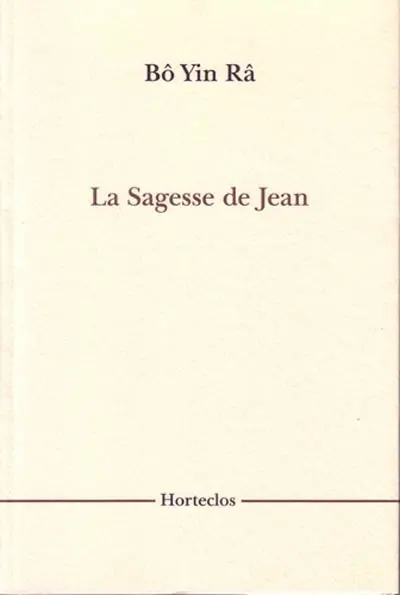 La sagesse de Jean
