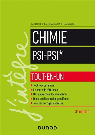 Chimie PSI, PSI* : tout-en-un