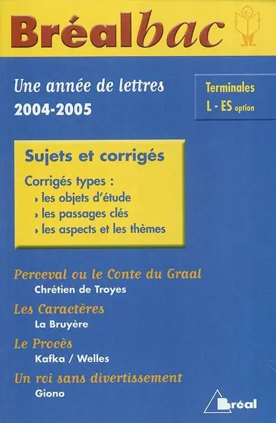 Une année de lettres, Terminale L-ES