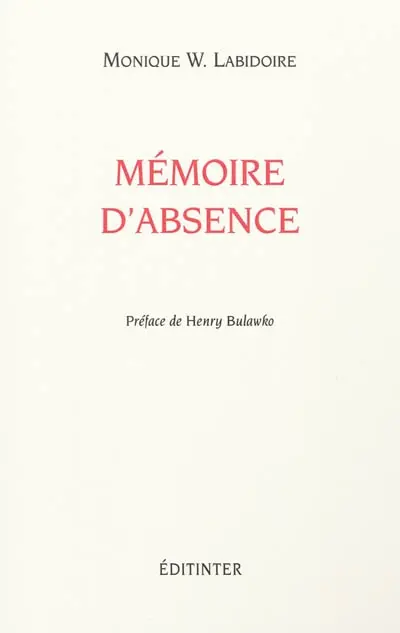 Mémoire d'absence