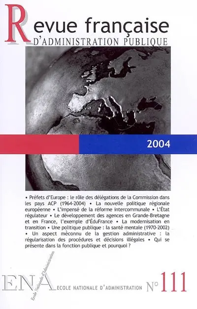 Revue française d'administration publique, n° 111