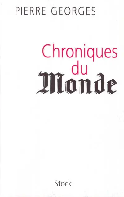 Chroniques du Monde