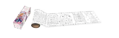 Frise décorative autocollante à colorier : princesses