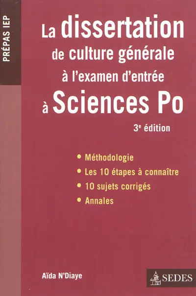 La dissertation de culture générale à Sciences Po