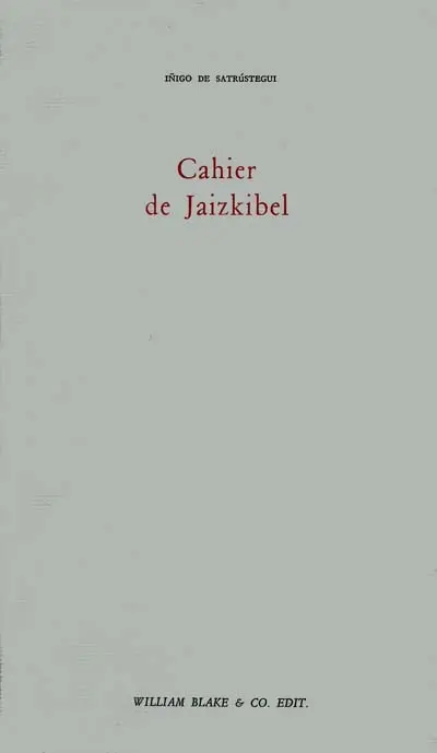 Cahier de Jaizkibel