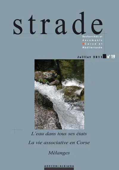 Strade, n° 19. L'eau dans tous ses états