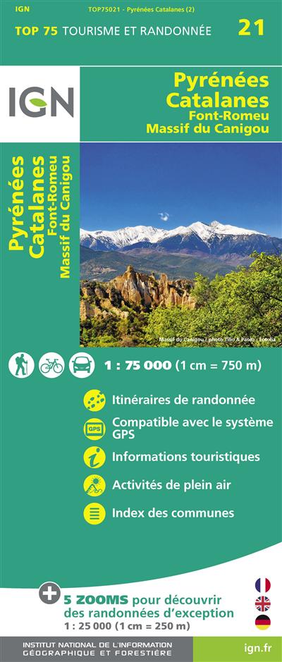 TOP75021 PYRENEES CATALANES FONT ROMEU MASSIF DU CANIGOU