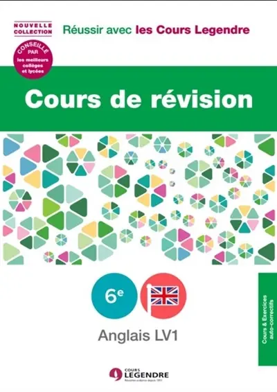 Anglais LV1, 6e : cours de révision