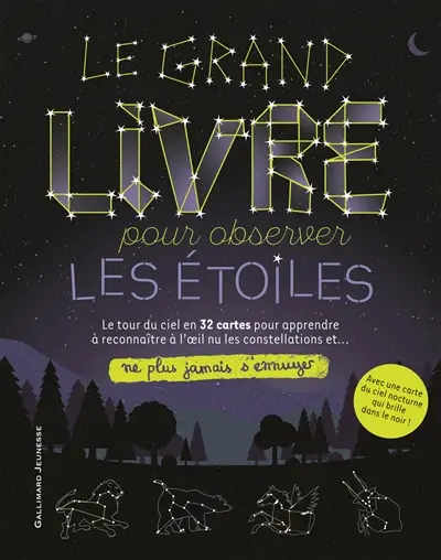 Le grand livre pour observer les étoiles : le tour du ciel en 32 cartes pour apprendre à reconnaître à l'oeil nu les constellations et... ne plus jamais s'ennuyer