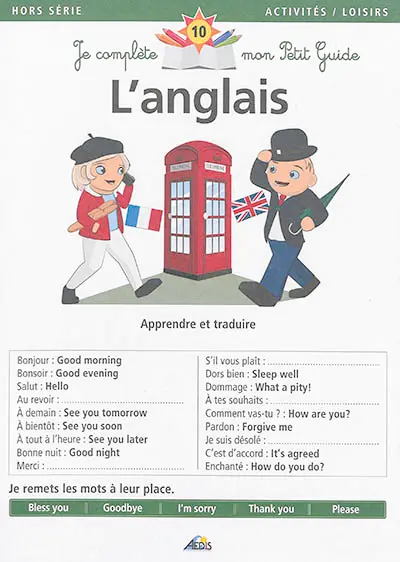 L'anglais : apprendre et traduire
