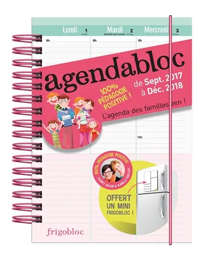 Agendabloc pédagogie positive : de sept. 2017 à déc. 2018
