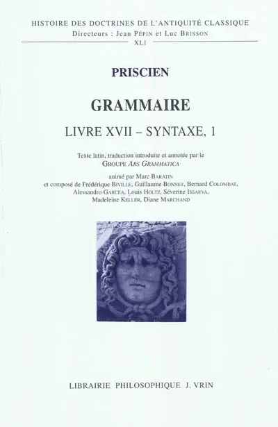 Grammaire. Livre XVII, syntaxe I