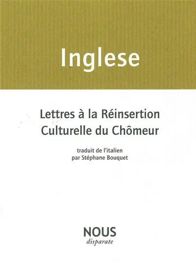 Lettres à la réinsertion culturelle du chômeur. Mes cahiers de poèmes