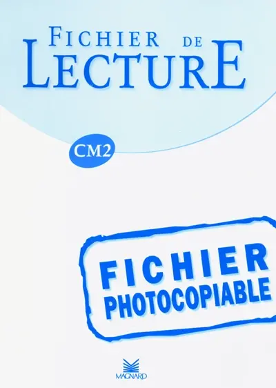 Fichier de lecture CM2 : fichier photocopiable
