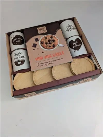 Coffret mini-mug cakes Nestlé avec sous-mugs