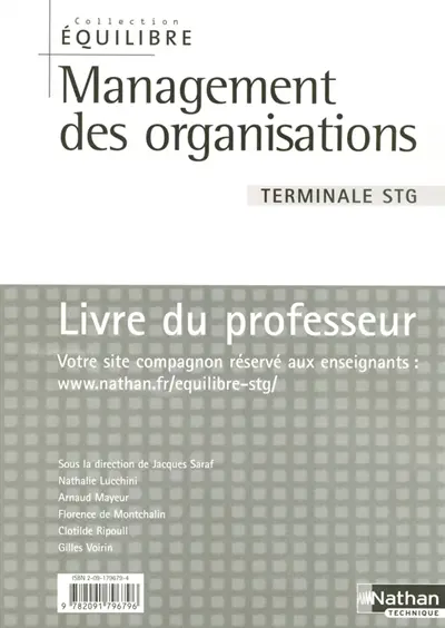 Management, terminale STG