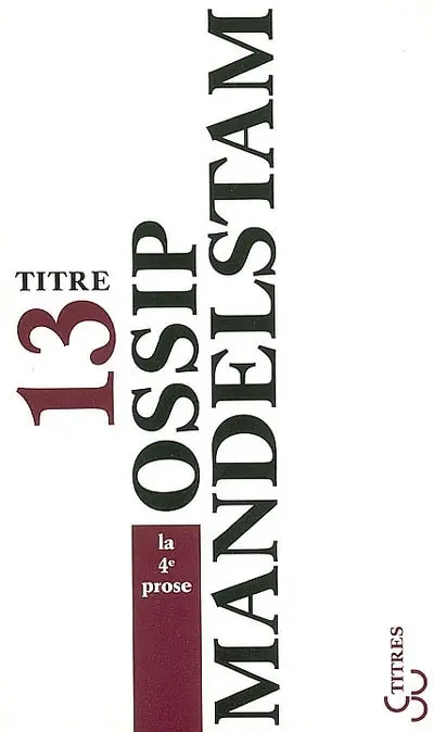 La 4e prose : et autres textes