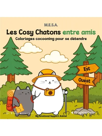 Les Cosy Chatons entre amis : Coloriages cocooning pour se détendre