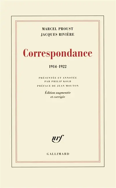 Correspondance : 1914-1922