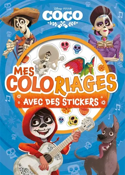 Coco : mes coloriages avec des stickers
