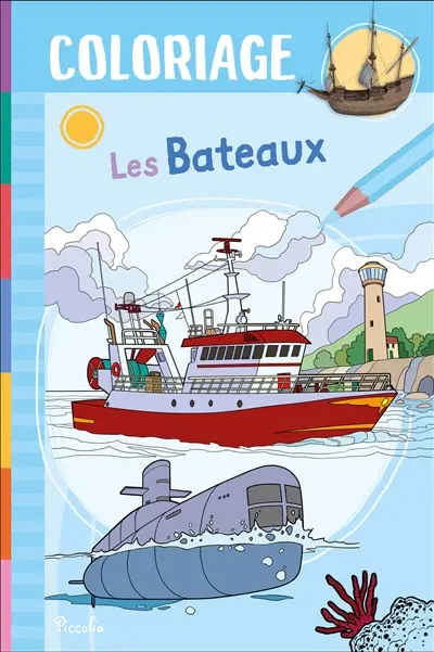 Les bateaux : coloriage