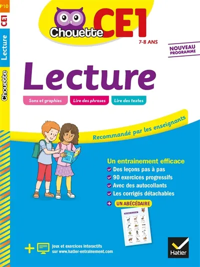 Lecture CE1, 7-8 ans : nouveau programme