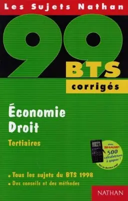 Economie, droit, BTS 99, tertiaires