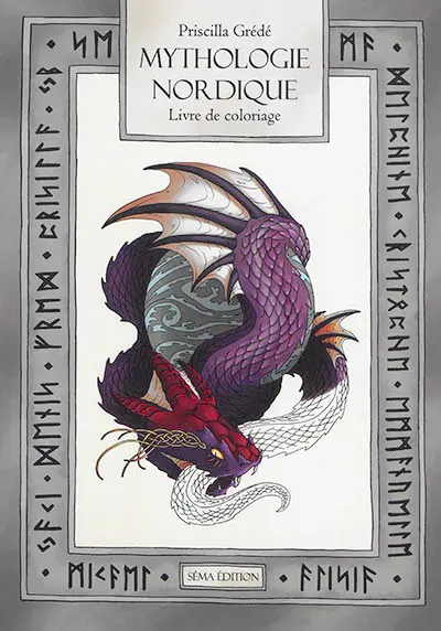 Mythologie nordique : livre de coloriage