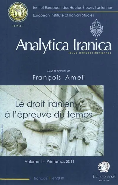 Analytica iranica, n° 2 (2011)