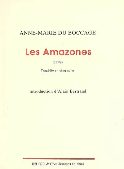 Les Amazones (1748) : tragédie en cinq actes