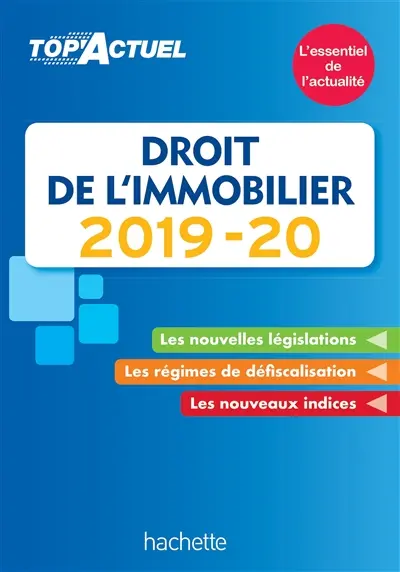 Droit de l'immobilier : 2019-20
