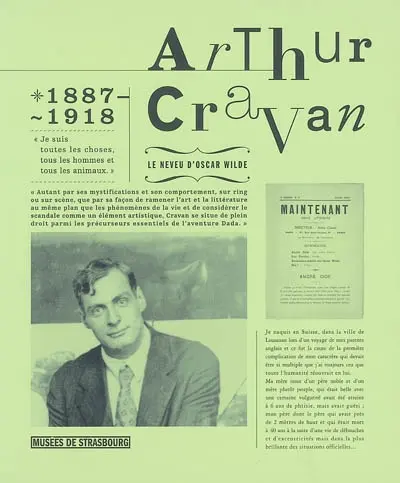 Arthur Cravan, 1887-1918 : le neveu d'Oscar Wilde : exposition, Strasbourg, Musée d'art moderne et contemporain, 18 novembre 2005-26 février 2006